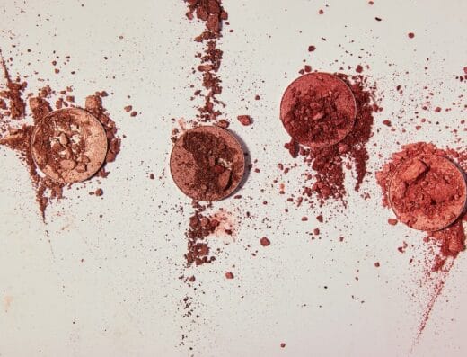 assorted-color powders